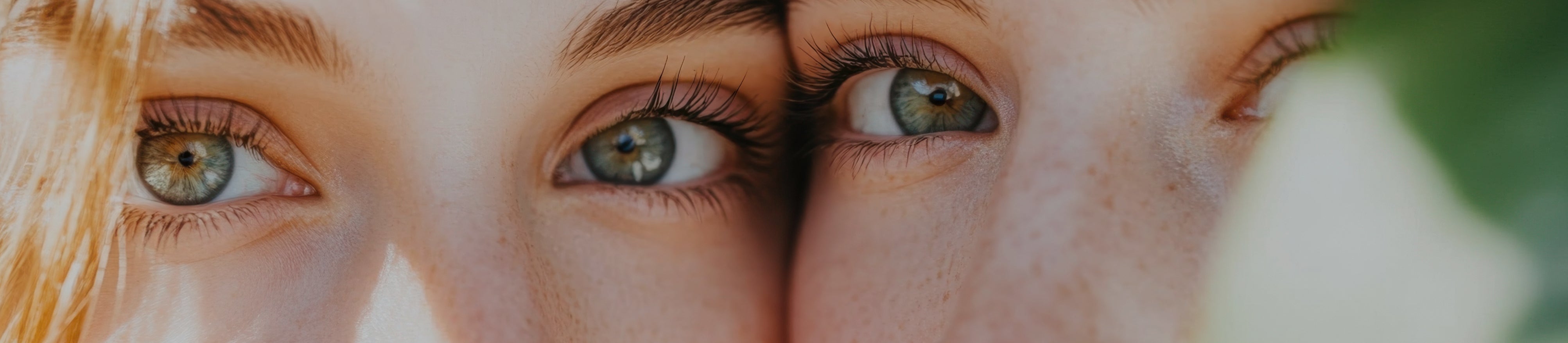 Close-up of two women’s eyes — representing care, solidarity, and the empowerment behind Agave Phoenix’s buy-one-give-one mission.