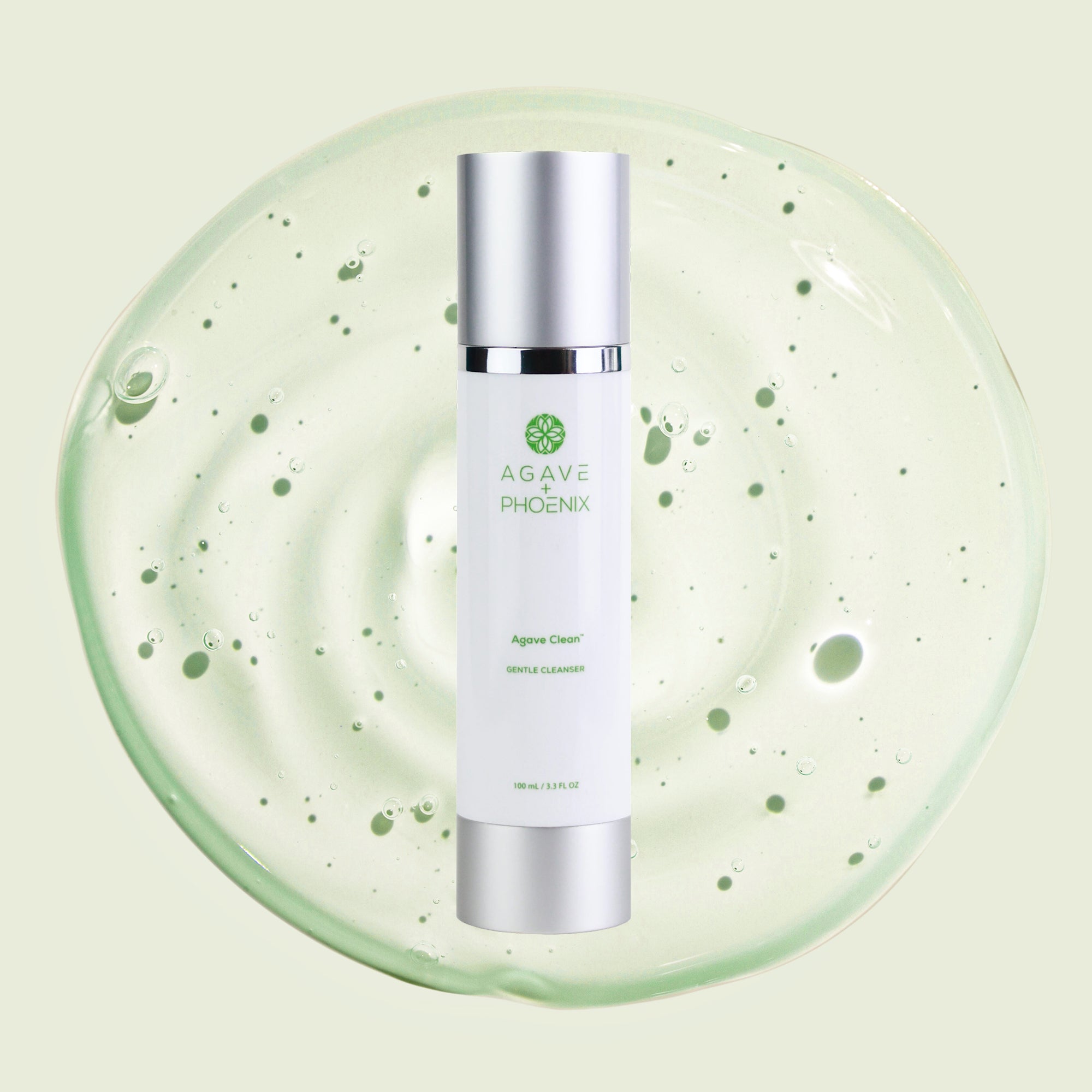 Agave Clean exfoliating cleanser with smooth gel texture — gentle exfoliation with glycolic acid and fruit AHAs.