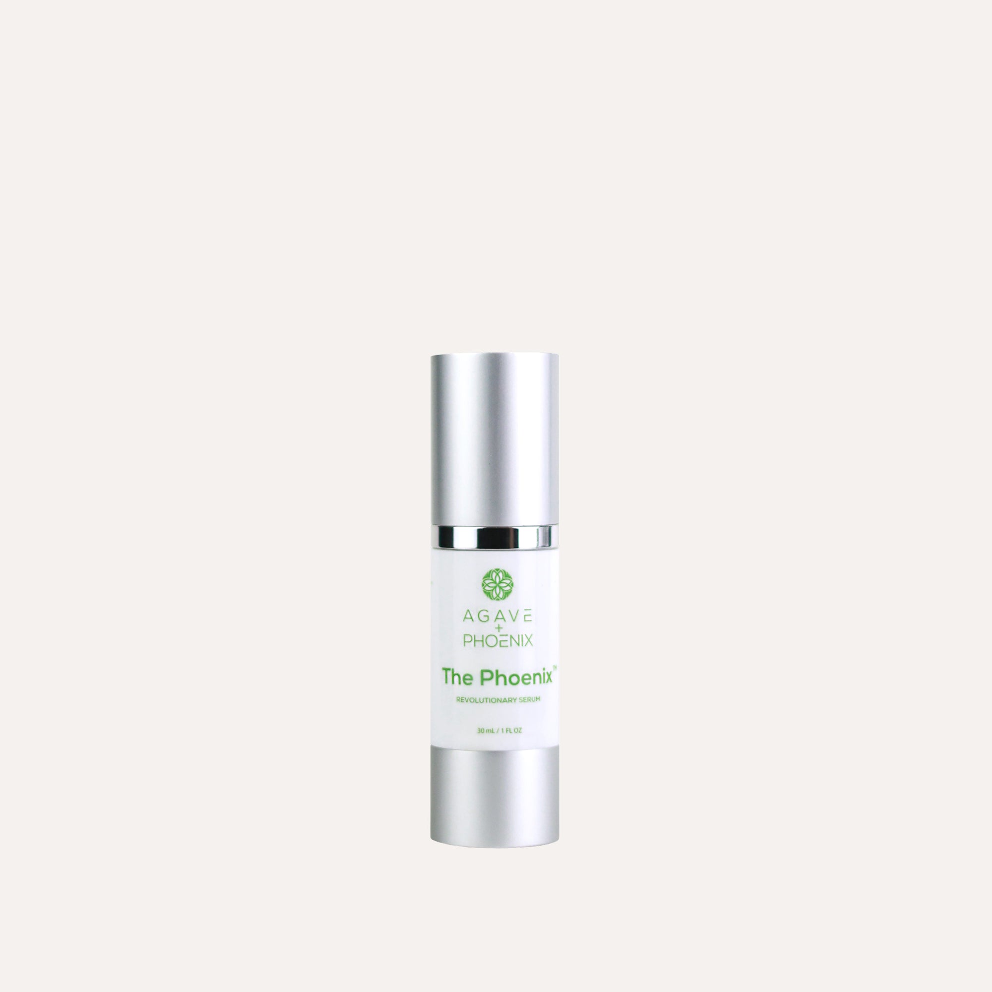 The Phoenix anti-aging serum bottle.